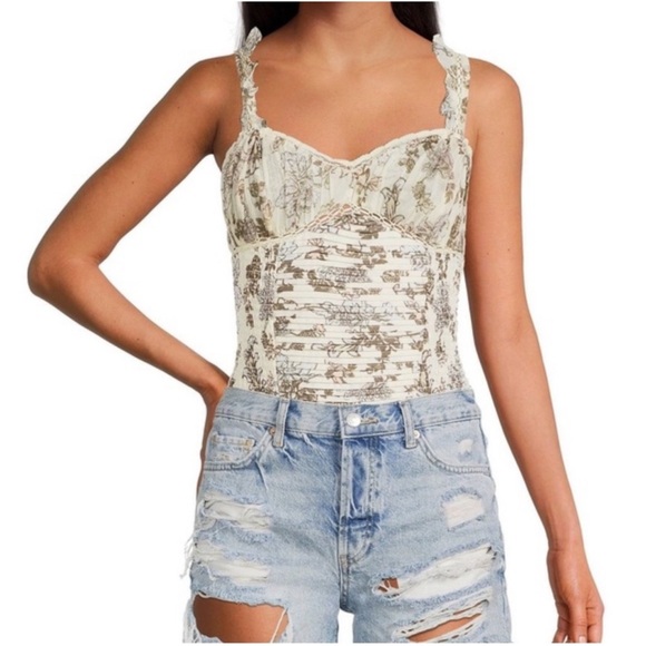 Free People Weekend Plans bodysuit NWT - Picture 2 of 9